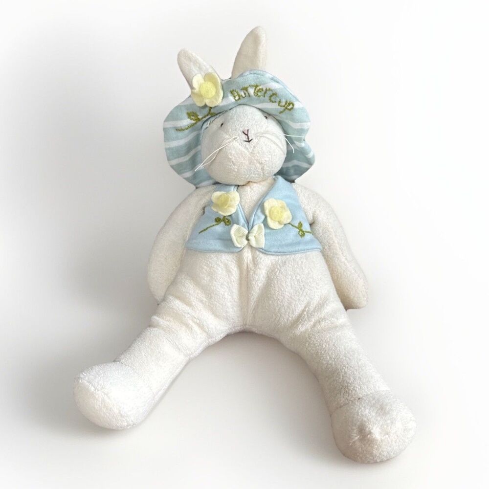 Hallmark Bunnies By the Bay "Buttercup"Plush Stuffed 12" Bunny Rabbit Easter Toy